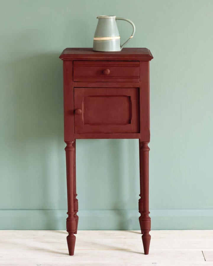 pot cupboard painted in Primer Red Chalk Paint by Annie Sloan