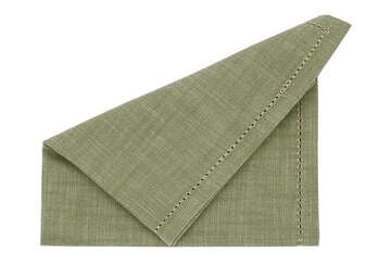 et of four cotton olive napkin for sale at Source for the Goose, Devon