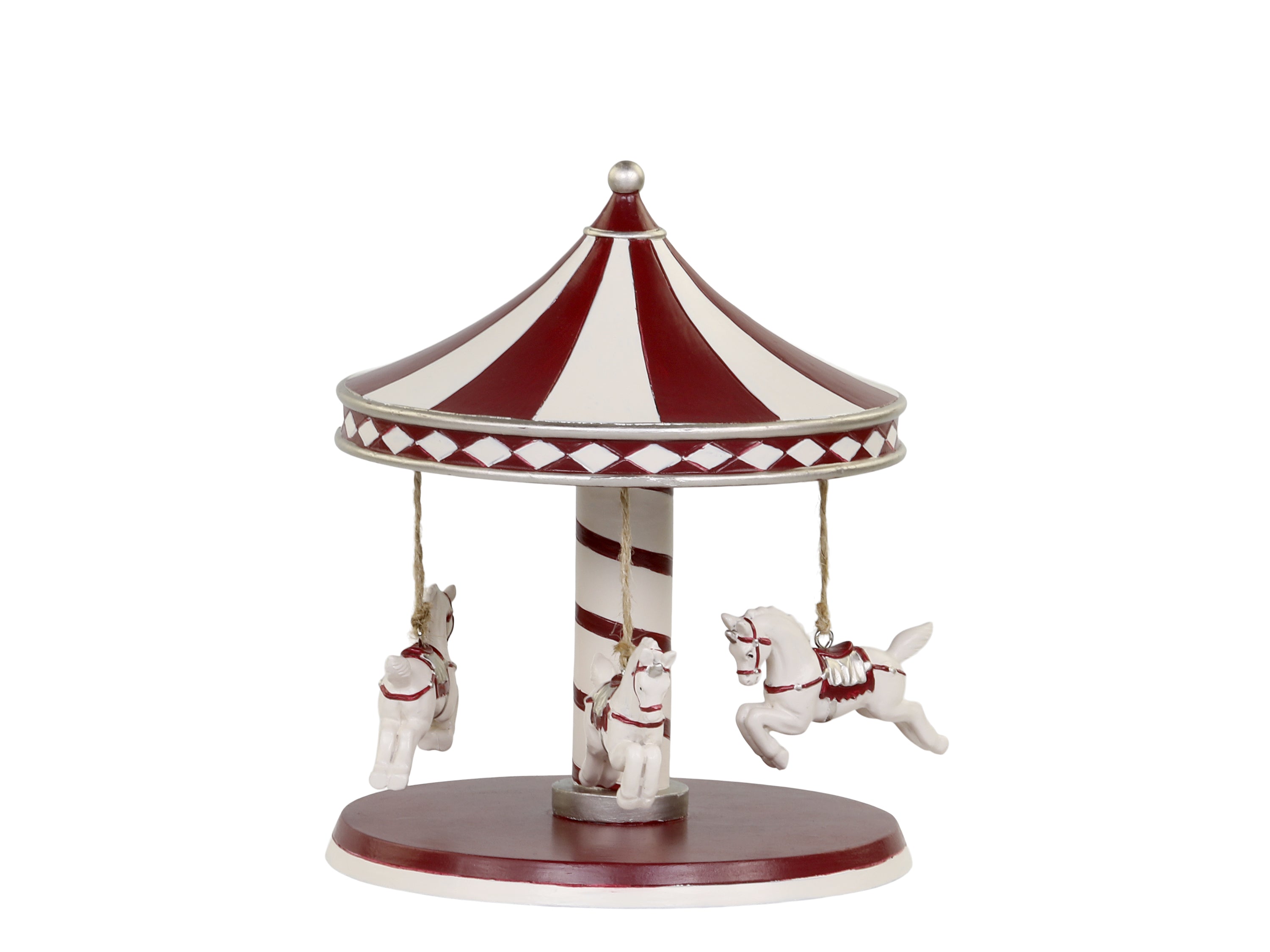 Vintage Style Miniature Carousel With Horses