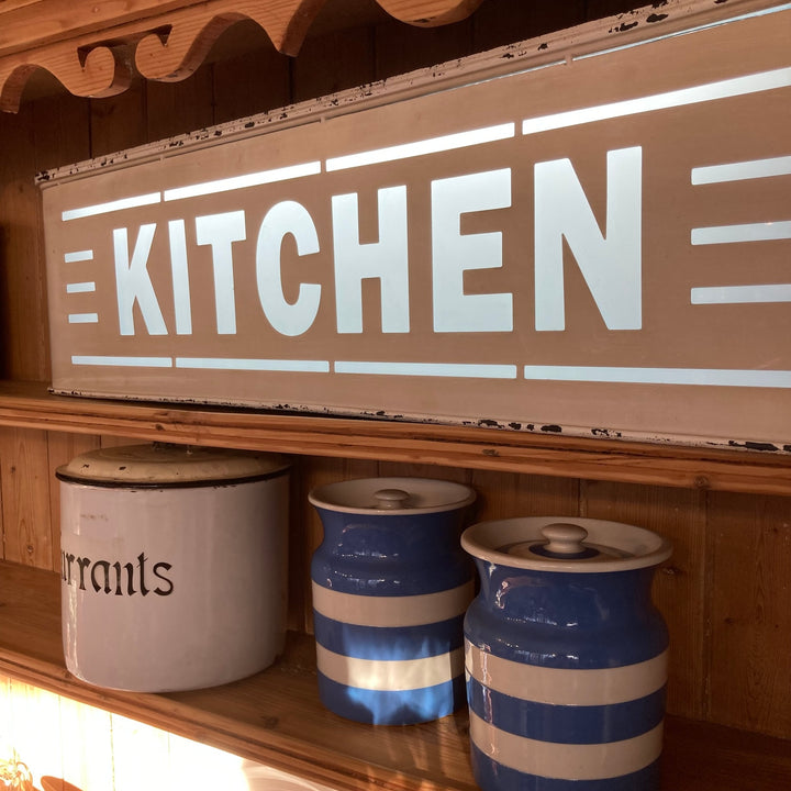 retro kitchen light up box at Source for the Goose, Devon